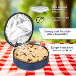 Roti Cover With Zip Roti Container For Traveling Office Home Dinner Cloth Warm Roti Cover Blue Image 2