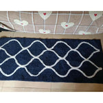 Microfiber Anti-Slip Doormat for Home & Bathroom Entrance Blue Rectangular Mat (2x5 Feet) Image 2