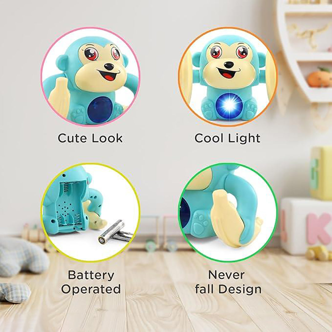 Hir Electronic Dancing And Spinning Banana Monkey Toy Multicolor Image 3