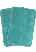 Microfiber Anti-Slip Doormat for Home & Bathroom Entrance Sky Blue Rectangular Mat (33x53 cm) 2 Pcs Image 4