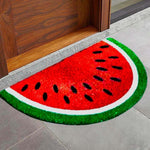 Polyester Anti-Slip Doormat for Home & Bathroom Entrance Multicolor Semi Circle Mat (40x60 cm) Image 1