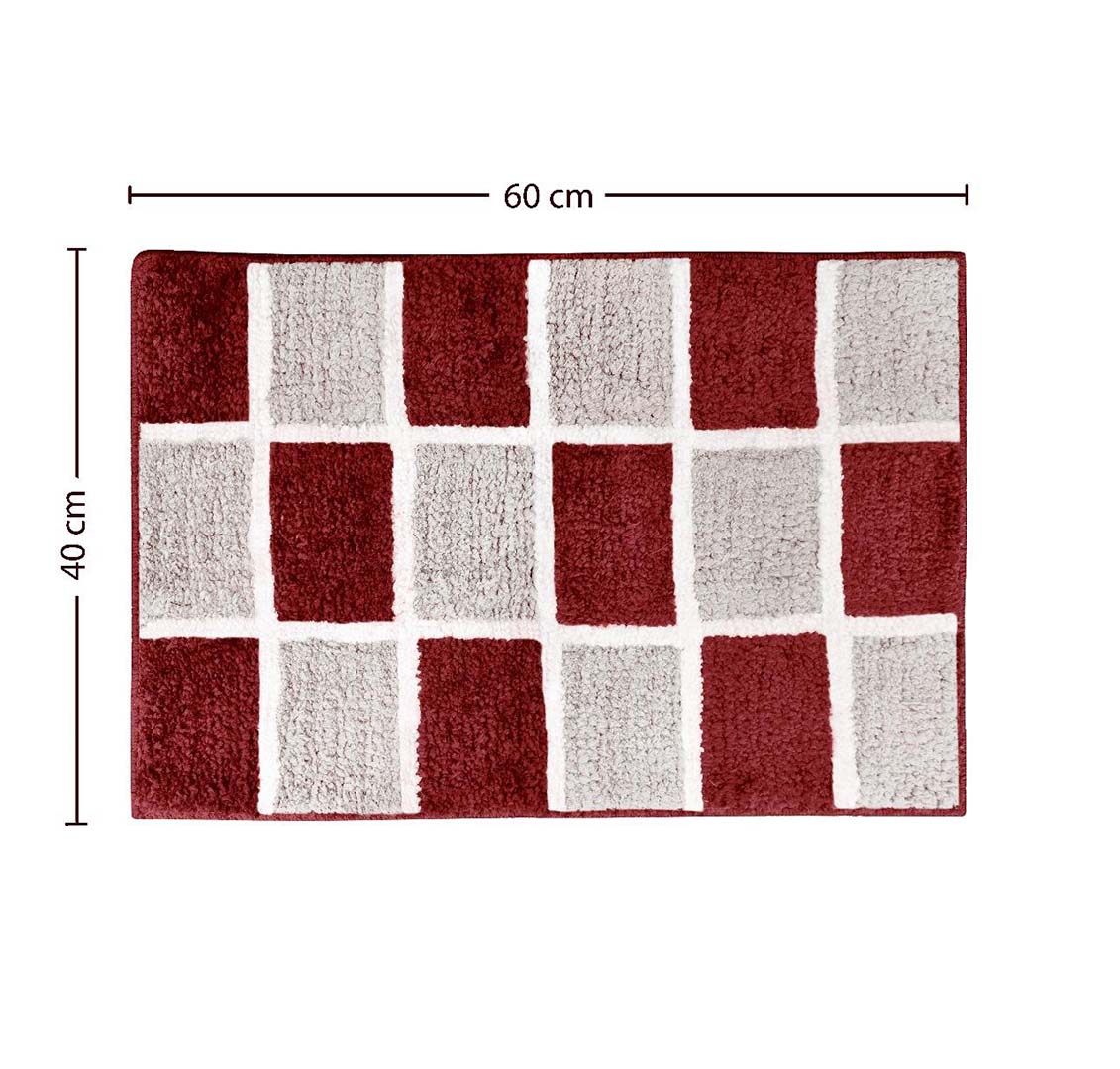Microfiber Anti-Slip Doormat for Home & Bathroom Entrance Multicolor Rectangular Mat (40x60 cm) Image 3