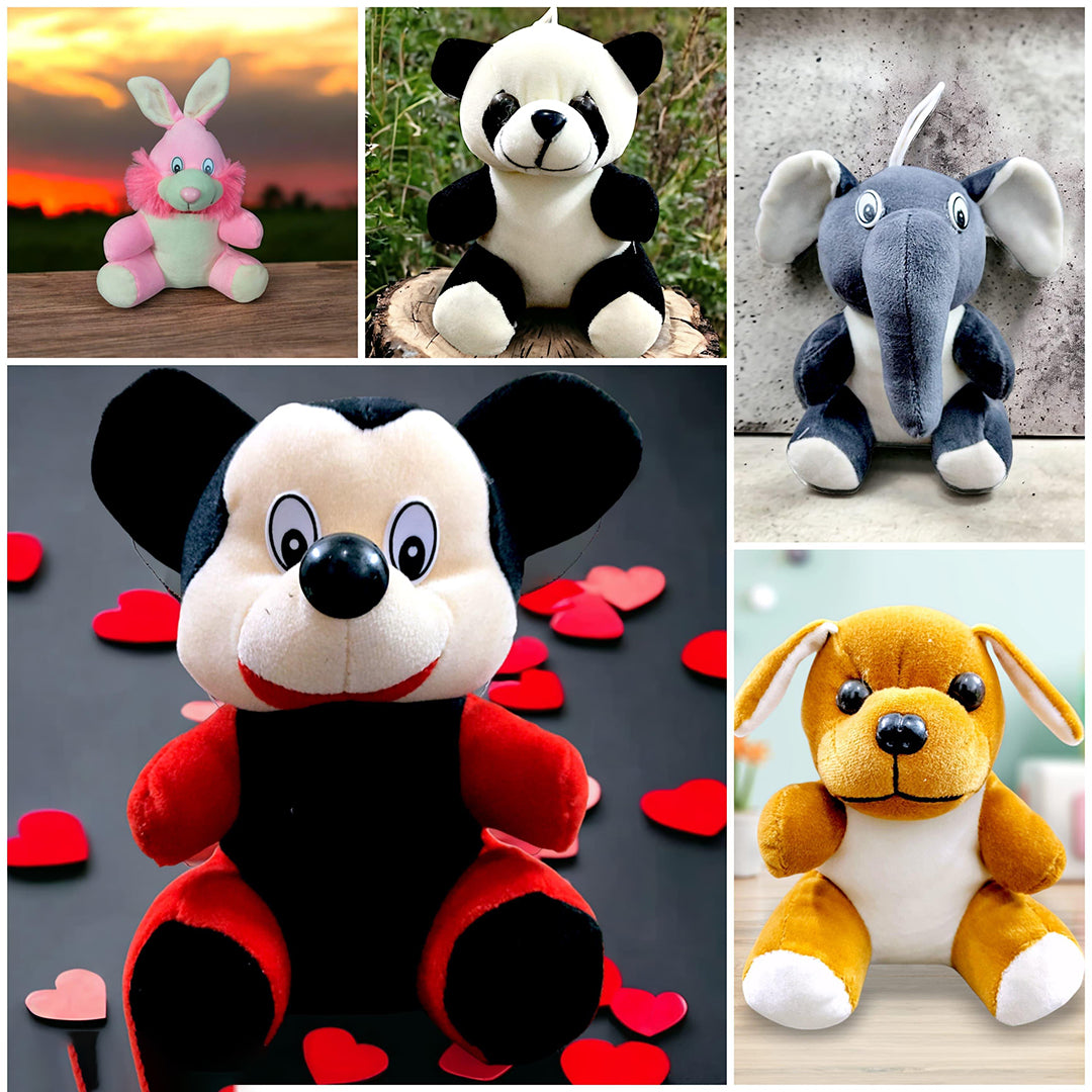 5 Stuffed Toys In Super Soft Quality For Kids Image 1