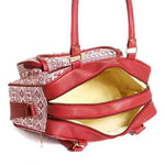 Handbag For Women And Girls Stylish Red PU Leather Bag Image 4