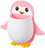 2Pcs Penguin Storage Wall Mounted Trash Can Remote Control Holder Phone Remote Wall Phone Holder Remote Holder Stand Remote Holder For Wall Remote Holder Wall Mount Wall Holder Image 4