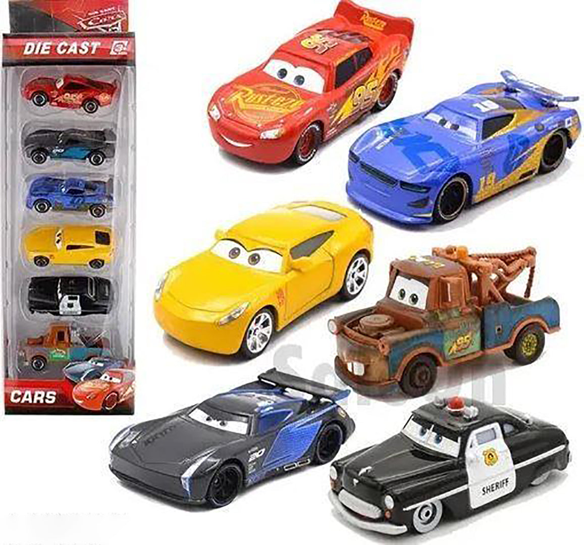 Diecast Metal Toy Car Play Set For Kids Best Gifts Toys For Kids Boys Multicolor Pack Of 6Toys Car Set Image 1
