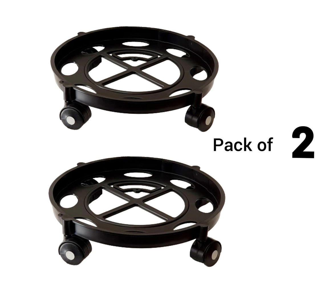 Gas Cylinder Trolley Black Pack Of 2 Combo Offer Image 1