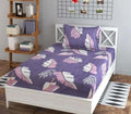 Glace Cotton (60x90 Inch) Single Size Bedsheet With 1 Pillow Cover in Multicolor Image 1