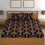 Cotton (78x72 Inch) Double Size Bedsheet With 2 Pillow Cover in Multicolor Image 3
