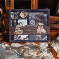 232 Pcs Aesthetic Scrapbooking Kit Vintage Junk Journal Supplies With Washi Stickers A6 Notebook Butterfly Scrapbook Image 1