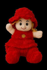 Stuffed Toys Doll Beautiful Red Colour I32Cmi Size Red Doll Baby Girl Soft Toy Doll Image 1