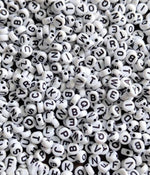 Black And White Alphabets Beads Image 1