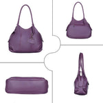 Handbag For Women And Girls Stylish violet PU Leather Bag Image 2