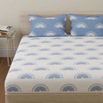 Cotton (90x100 Inch) Double Size Bedsheet With 2 Pillow Cover in Multicolor Image 4