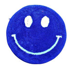 Velvet Anti-Slip Doormat for Home & Bathroom Entrance Blue Round Mat (40x60 cm) Image 2