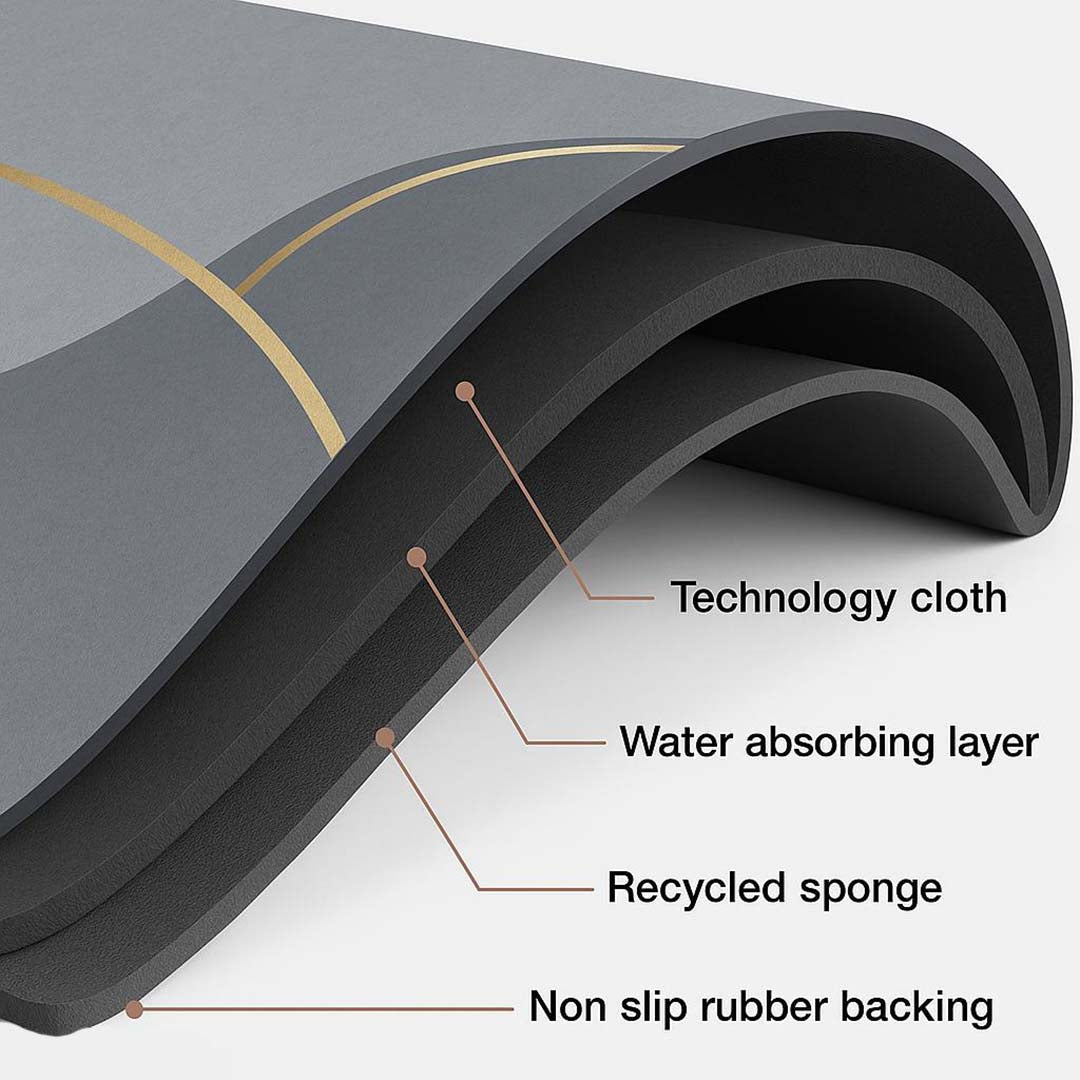 Rubber Anti-Slip Doormat for Home & Bathroom Entrance Multicolor Rectangular Mat (38x58 cm) Image 2
