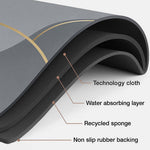 Rubber Anti-Slip Doormat for Home & Bathroom Entrance Multicolor Rectangular Mat (38x58 cm) Image 2
