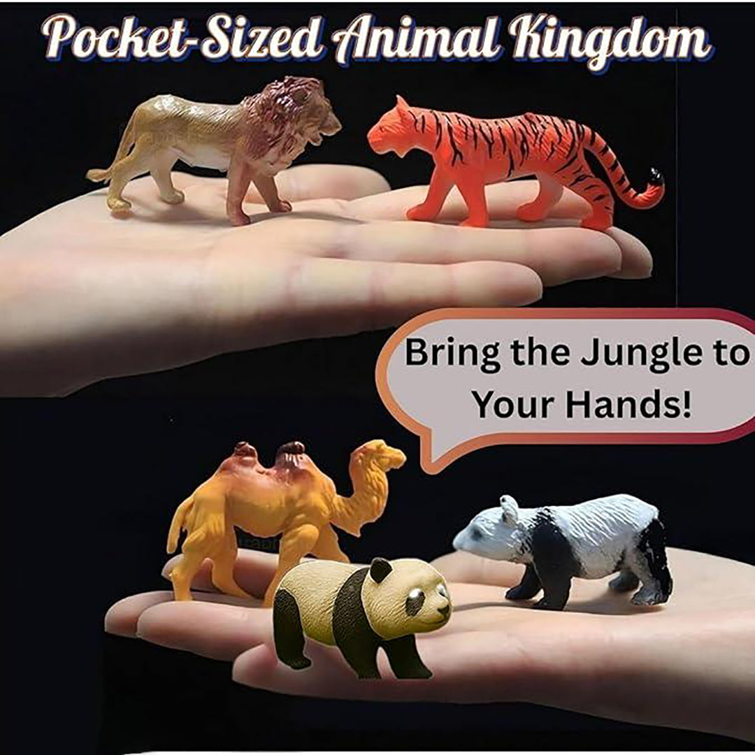 Mini Animal Figure Toy Farm & Wild Animals Toys For Kids Small Size 30 Pcs Image 3