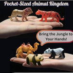 Mini Animal Figure Toy Farm & Wild Animals Toys For Kids Small Size 30 Pcs Image 3