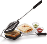 Non Stick Grill Sandwich Toaster With Silicone Brush With Free Spatula Image 3