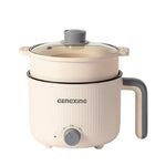 Mini Multipurpose Electric Kettle With Steamer 1.5L Inner Pot Non Stick Hotpot Cooker For Cooking Hot Water Rice Idli Momos Tea 600W Portable Travel Image 1
