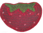 Microfiber Anti-Slip Doormat for Home & Bathroom Entrance Red Strawberry Mat (40x60 cm) Image 4
