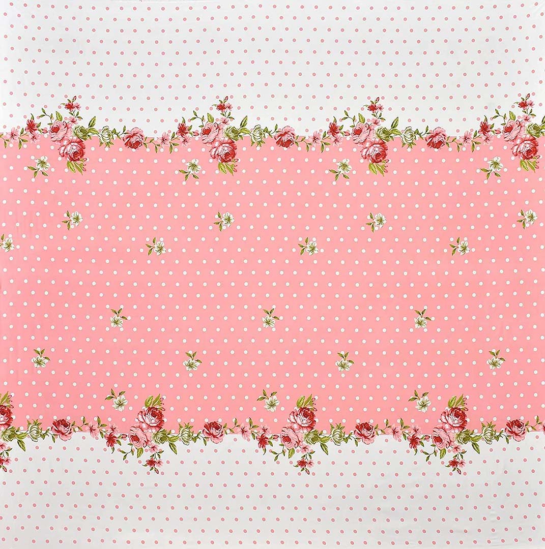 Cotton (90x100 Inch) Double Size Bedsheet With 2 Pillow Cover in Pink Color Image 3