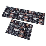 Velvet Anti-Slip Doormat for Home & Bathroom Entrance Multicolor Rectangular Mat (41x122 & 40x60 cm) 2 Pcs Image 3