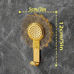 Adhesive Wall Hooks Water Rust Resistant Heavy Duty Sticky Stainless Steel Hooks For Multipurpose Home Storage Sunflower 3 Pic Image 2
