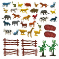 Mini Animal Figure Toy Farm & Wild Animals Toys For Kids Small Size 30 Pcs Image 1