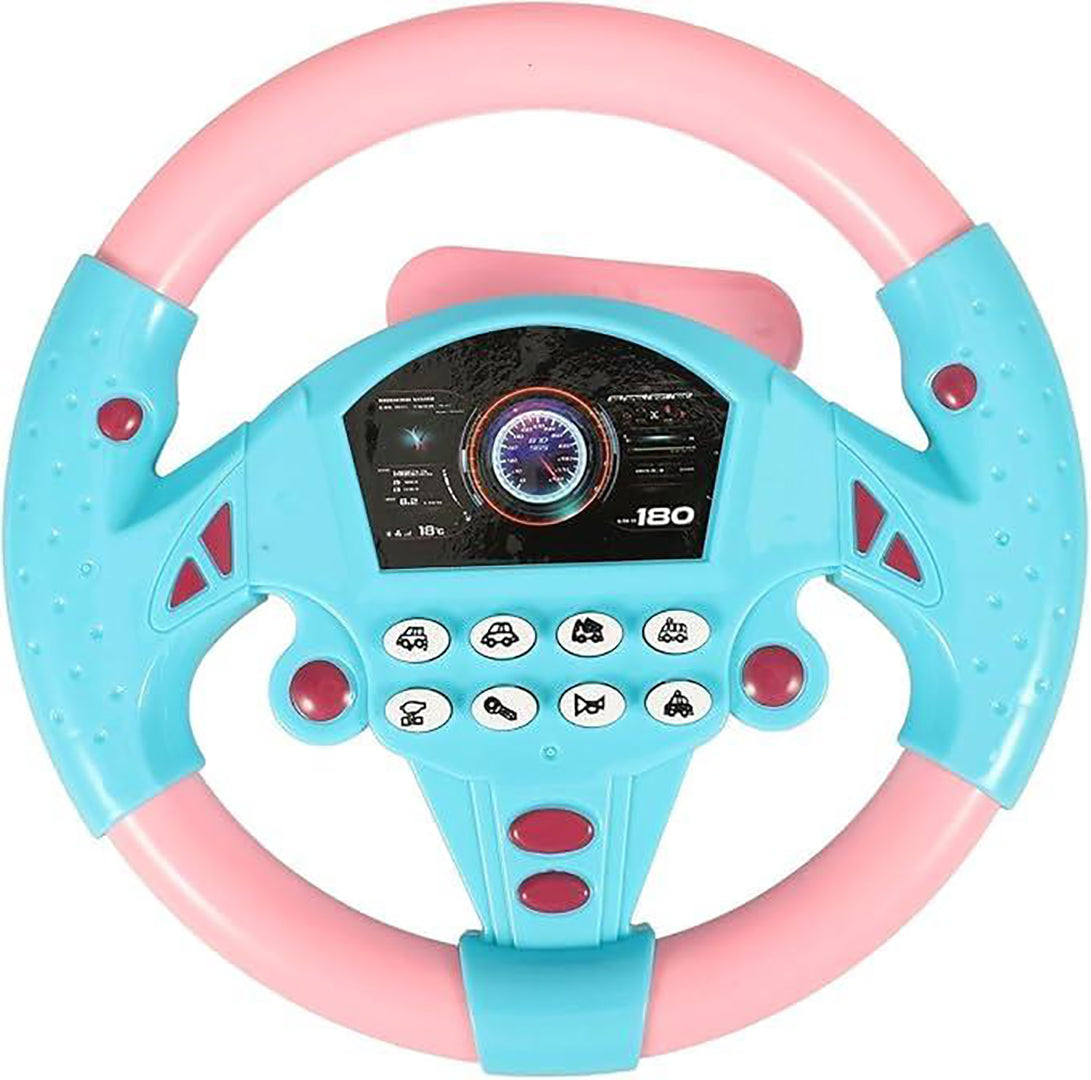 Wheel Toy Simulation Interactive Baby Driving Toy With Light And Sound Educational Gift Image 1