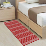 PVC Anti-Slip Doormat for Home & Bathroom Entrance Red Rectangular Mat (22x60 Inch) Image 4