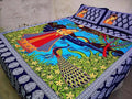 Cotton (90x100 Inch) Double Size Bedsheet With 2 Pillow Cover in Multicolor Image 1