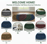 Rubber Anti-Slip Doormat for Home & Bathroom Entrance Green Semi Circle Mat (45x65 cm) Image 4