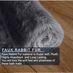 Microfiber Anti-Slip Doormat for Home & Bathroom Entrance Grey Rectangular Mat (40x60 cm) Image 2