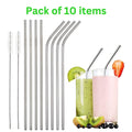 Steel Straws Straw Cleaning Brush Straws For Drinking Juice Metal Straw Image 1