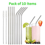 Steel Straws Straw Cleaning Brush Straws For Drinking Juice Metal Straw Image 1