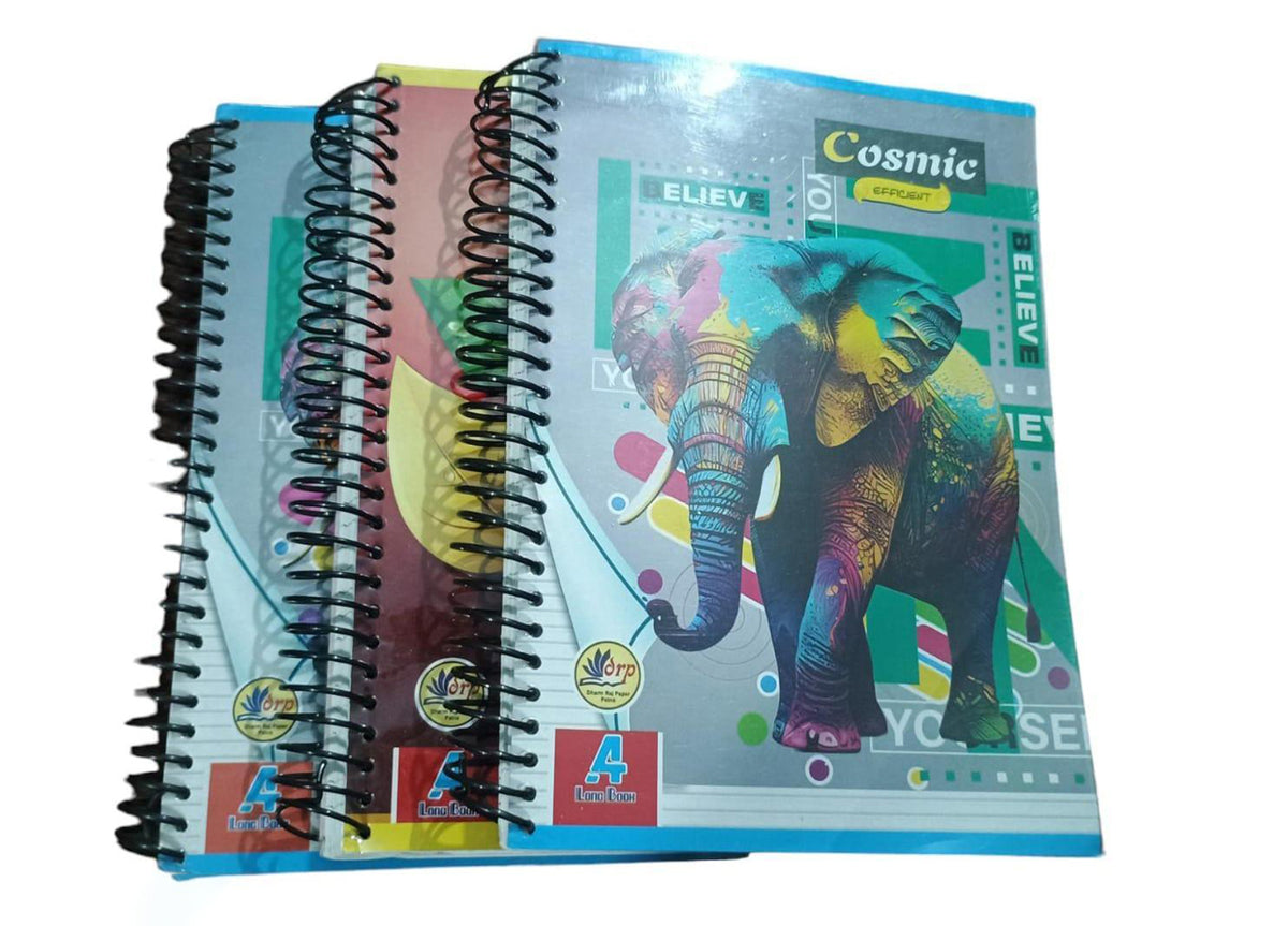 400 Pages A4 Spiral Wire Bounded Ruled Notebook Pack Of 3 Image 2