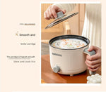 Mini Multipurpose Electric Kettle With Steamer 1.5L Inner Pot Non Stick Hotpot Cooker For Cooking Hot Water Rice Idli Momos Tea 600W Portable Travel Image 3