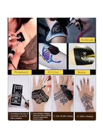 Stylestickers Mehandi Design Stickers For Hand Latest Mehandi Design Stencils For Girls Women Kids Easy To Use Best Mehandi Design Stencils Stcikers Collection Design No Ak911 Image 2