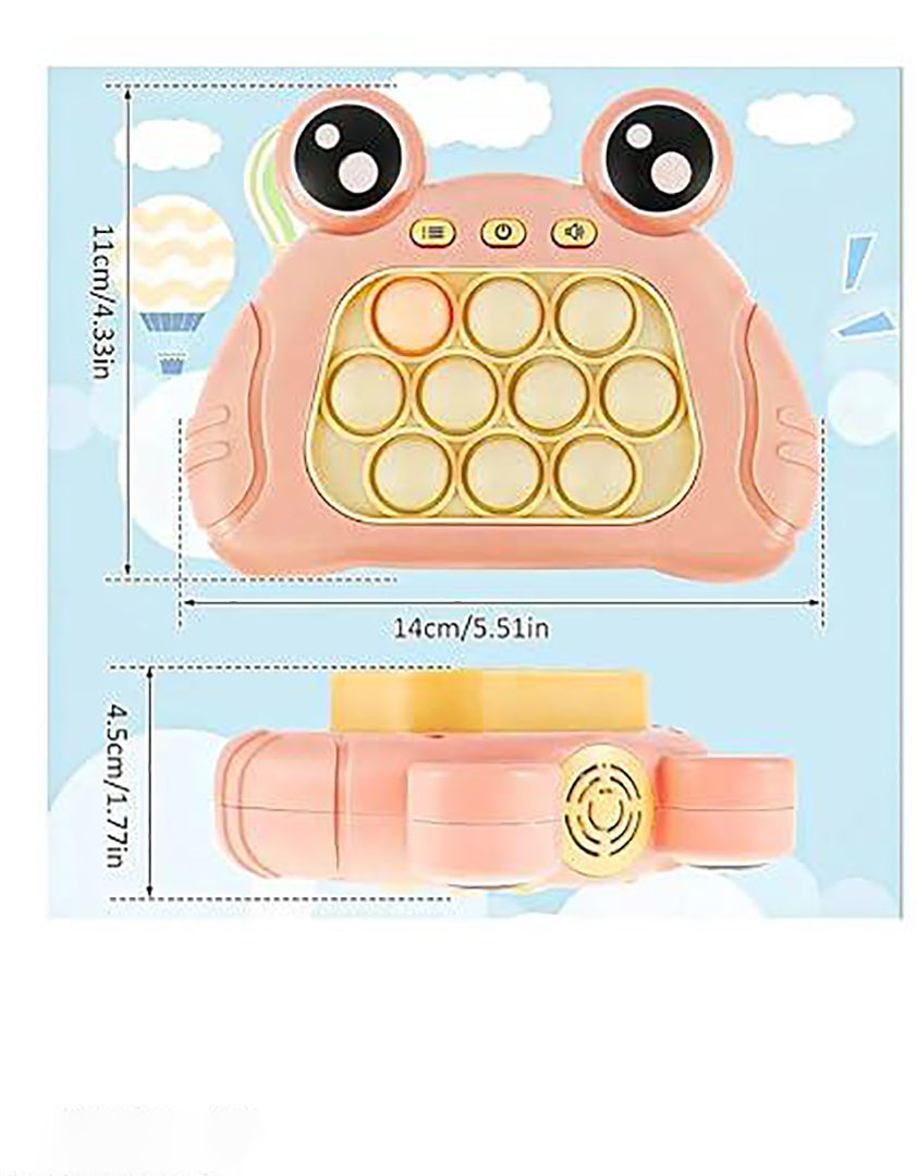 Mini Fast Push Pop Interactive Game Toy Light Up Bubble Pop Fidget Toy For Kids Random Color Image 2