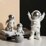 Astronaut 3Pcs Cute Set Of Figure For Car Dashboard Home Decor Office Desktop Image 1