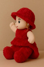 Stuffed Toys Doll Beautiful Red Colour I32Cmi Size Red Doll Baby Girl Soft Toy Doll Image 2