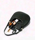 Handbag For Women And Girls Stylish Black PU Leather Bag Image 3