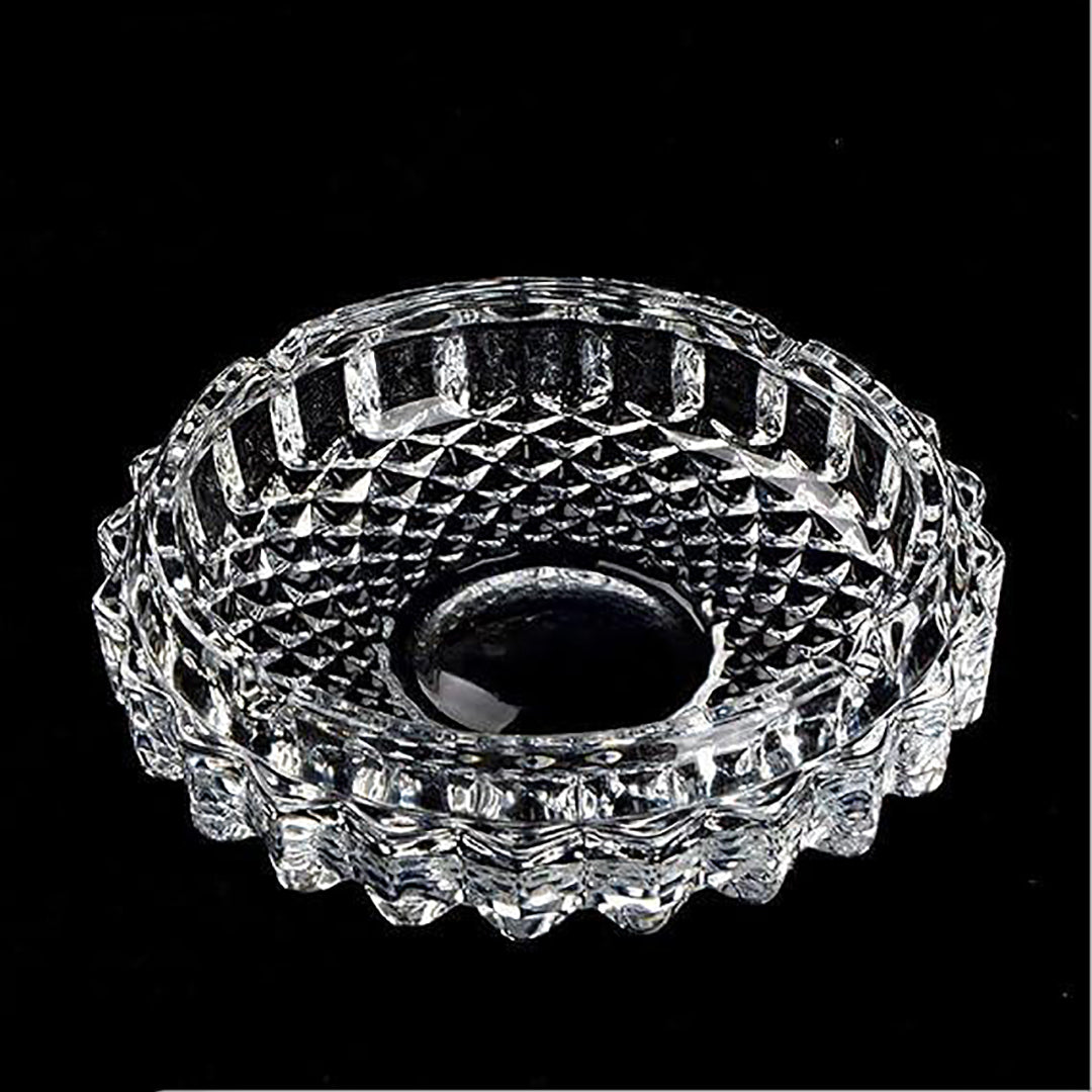 Glass Ashtray For Cigarette Smoking Glass Candy Bowl Smoke Collectible Table Decorative Flower Image 2