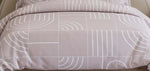 Cotton Feel Fabric (108x108 Inch) Double Size Bedsheet With 2 Pillow Cover in Light Pink Color Image 2