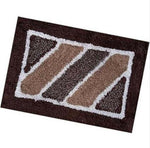 Cotton Anti-Slip Doormat for Home & Bathroom Entrance Multicolor rectangular Mat (40x60 cm) 4 Pcs Image 2