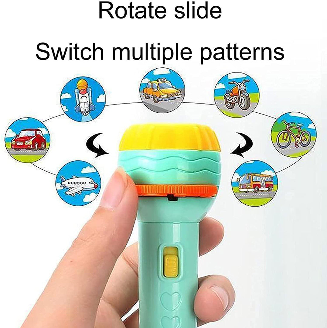 Patterns Mini Projector Torch Toy Slide Flashlight Projector Torch For Kids Before Going To Bed Best Education Learning Gift For Kids Image 3