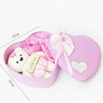 Navy Heart Box With Lovely Teddy With Love Tag Image 2