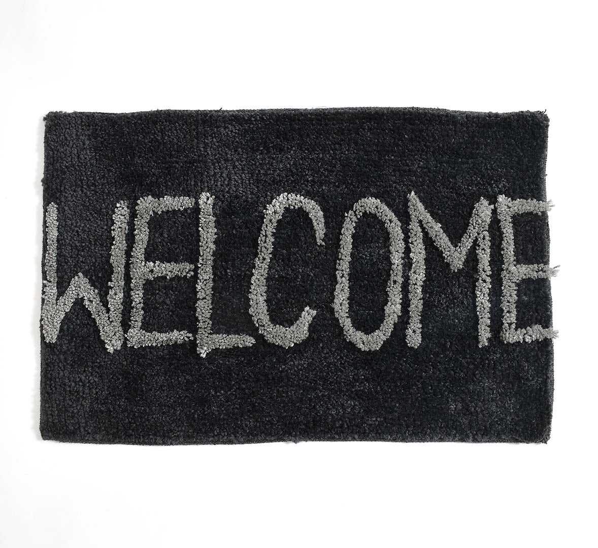 Microfiber Anti-Slip Doormat for Home & Bathroom Entrance Black Rectangular Mat (40x60 cm) 2 Pcs Image 2